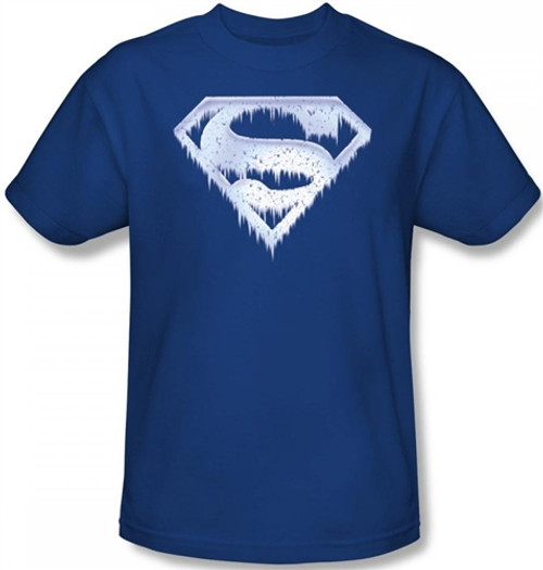 Image Closeup for Superman T-Shirt - Ice and Snow Shield Logo