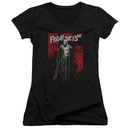 Image for Friday the 13th Girls V Neck - Dripping