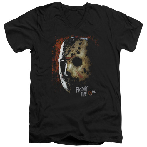 Image for Friday the 13th V Neck T-Shirt - Mask of Death