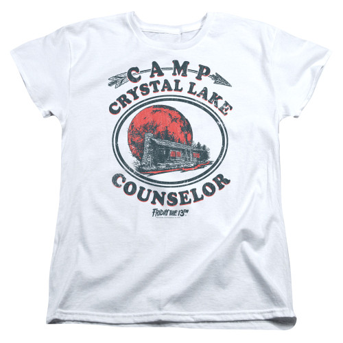 Image for Friday the 13th Womans T-Shirt - Camp Crystal Lake Counselor