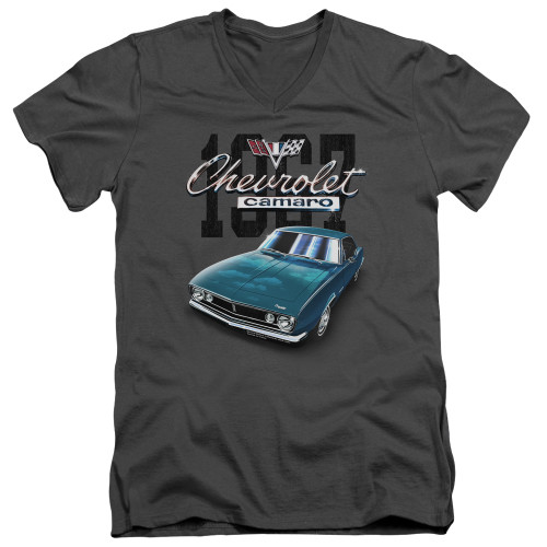 Image for Chevrolet V Neck T-Shirt - Classic Blue Camero