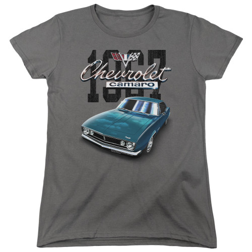 Image for Chevrolet Womans T-Shirt - Classic Blue Camero