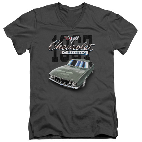 Image for Chevrolet V Neck T-Shirt - Classic Green Camero