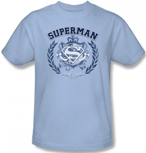 Image Closeup for Superman T-Shirt - Collegiate Crest Logo