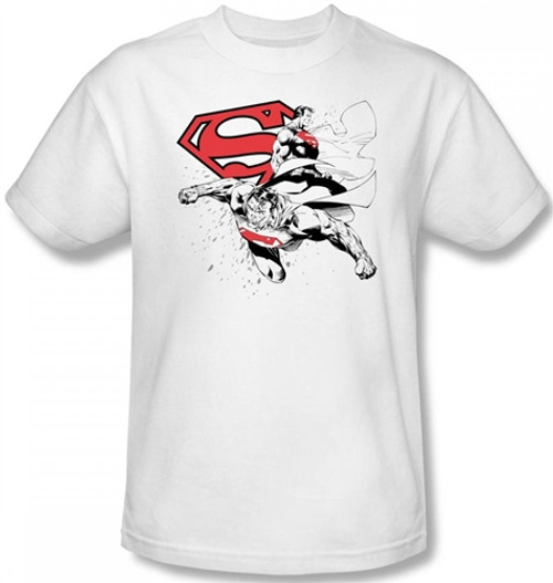 Image Closeup for Superman T-Shirt - Double the Power