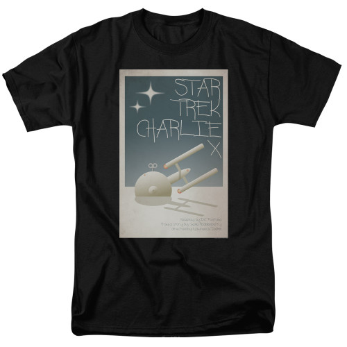 Image for Star Trek Juan Ortiz Episode Poster T-Shirt - Ep. 2 Charlie X on Black