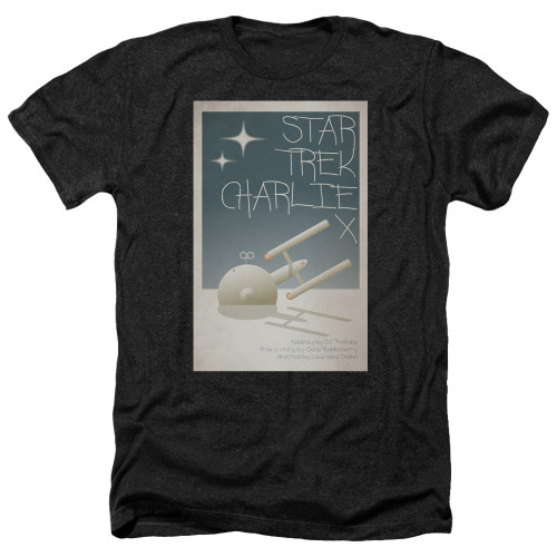 Image for Star Trek Juan Ortiz Episode Poster Heather T-Shirt - Ep. 2 Charlie X on Black