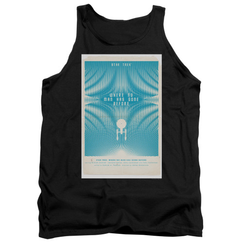 Image for Star Trek Juan Ortiz Episode Poster Tank Top - Ep. 3 Where No Man Has Gone Before on Black