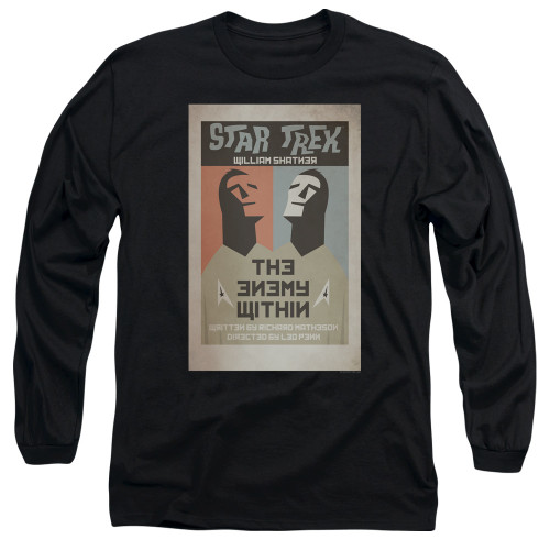 Image for Star Trek Juan Ortiz Episode Poster Long Sleeve Shirt - Ep. 5 the Enemy Within on Black