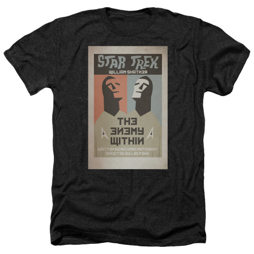 Image for Star Trek Juan Ortiz Episode Poster Heather T-Shirt - Ep. 5 the Enemy Within on Black