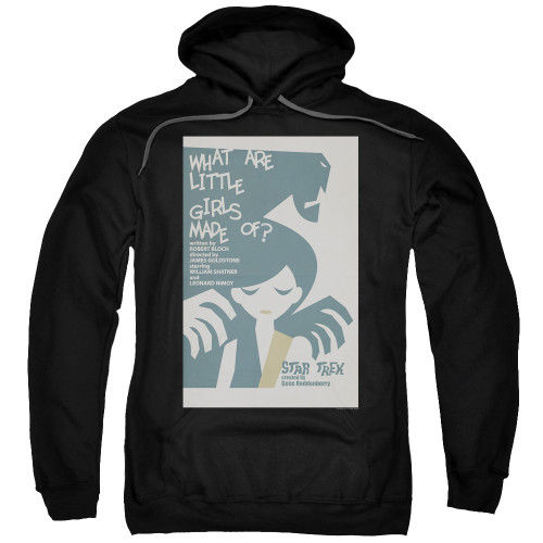Image for Star Trek Juan Ortiz Episode Poster Hoodie - Ep. 7 What Are Little Girls Made Of on Black