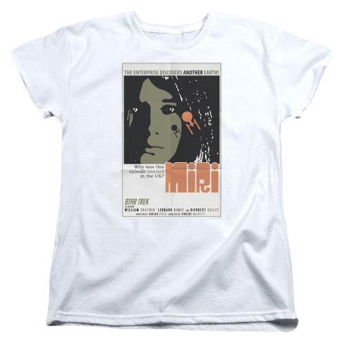 Image for Star Trek Juan Ortiz Episode Poster Womans T-Shirt - Ep. 8 Miri