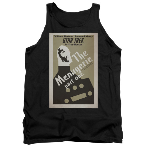 Image for Star Trek Juan Ortiz Episode Poster Tank Top - Ep. 11 the Menagerie Part One on Black