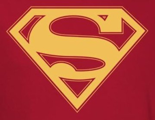 Superman T-Shirt - Red & Gold Shield Logo