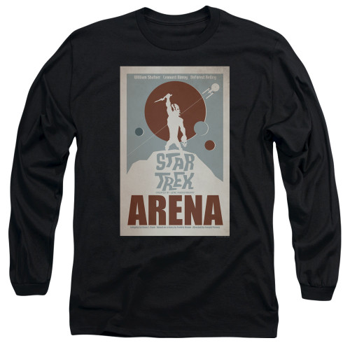 Image for Star Trek Juan Ortiz Episode Poster Long Sleeve Shirt - Ep. 18 Arena on Black