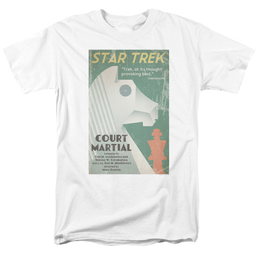 Image for Star Trek Juan Ortiz Episode Poster T-Shirt - Ep. 20 Court Martial