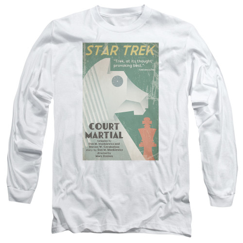 Image for Star Trek Juan Ortiz Episode Poster Long Sleeve Shirt - Ep. 20 Court Martial