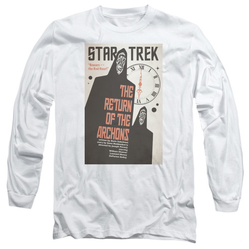 Image for Star Trek Juan Ortiz Episode Poster Long Sleeve Shirt - Ep. 21 the Return of the Archons