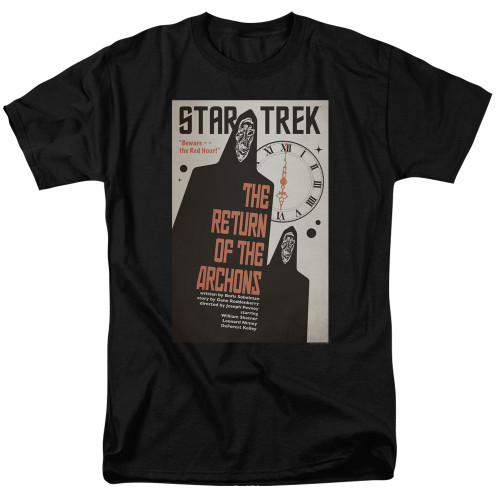 Image for Star Trek Juan Ortiz Episode Poster T-Shirt - Ep. 21 the Return of the Archons on Black