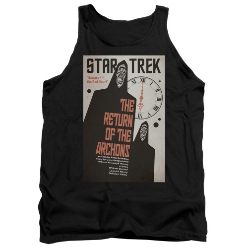 Image for Star Trek Juan Ortiz Episode Poster Tank Top - Ep. 21 the Return of the Archons on Black