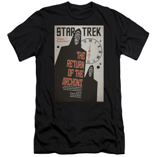 Image for Star Trek Juan Ortiz Episode Poster Premium Canvas Premium Shirt - Ep. 21 the Return of the Archons on Black