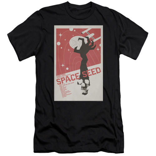 Image for Star Trek Juan Ortiz Episode Poster Premium Canvas Premium Shirt - Ep. 22 Space Seed on Black