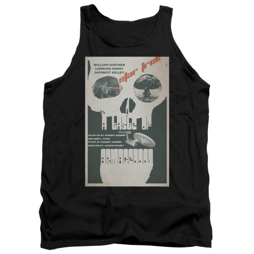 Image for Star Trek Juan Ortiz Episode Poster Tank Top - Ep. 23 A Taste of Armageddon on Black