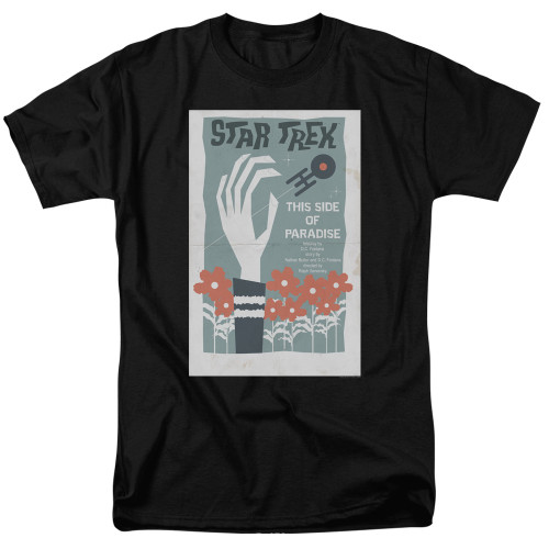 Image for Star Trek Juan Ortiz Episode Poster T-Shirt - Ep. 24 This Side of Paradise on Black