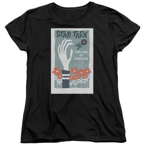 Image for Star Trek Juan Ortiz Episode Poster Womans T-Shirt - Ep. 24 This Side of Paradise on Black