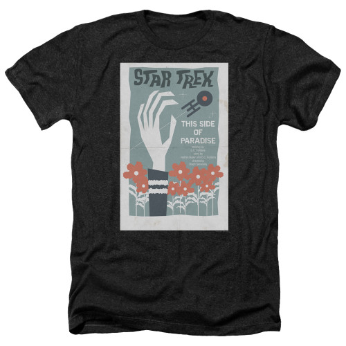 Image for Star Trek Juan Ortiz Episode Poster Heather T-Shirt - Ep. 24 This Side of Paradise on Black