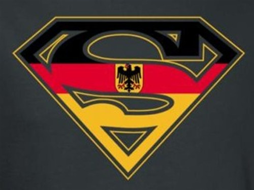 Superman T-Shirt - German Flag Shield
