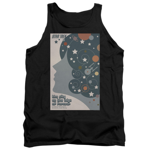 Image for Star Trek Juan Ortiz Episode Poster Tank Top - Ep. 28 the City on the Edge of Forever on Black