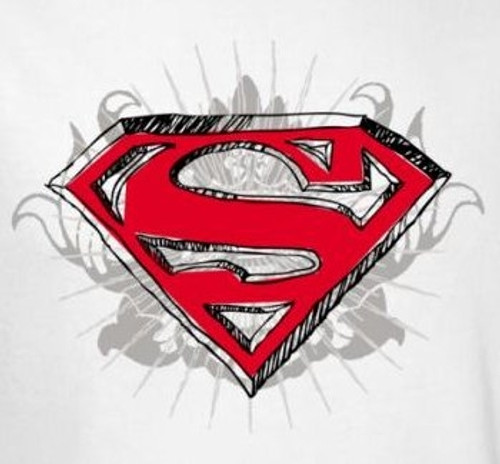 Superman T-Shirt - Hastily Drawn Shield Logo