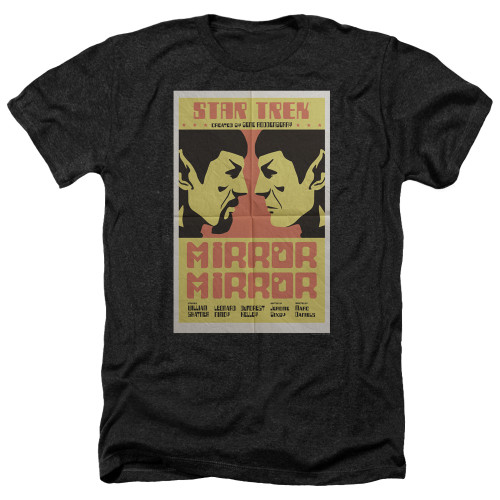 Image for Star Trek Juan Ortiz Episode Poster Heather T-Shirt - Ep. 33 Mirror Mirror on Black