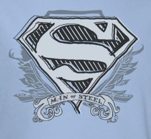 Superman T-Shirt - Sketchy Crest Shield Logo