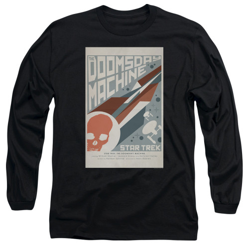 Image for Star Trek Juan Ortiz Episode Poster Long Sleeve Shirt - Ep. 35 the Doomsday Machine on Black