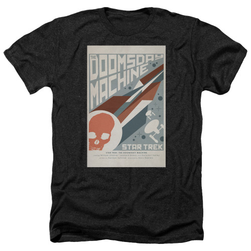 Image for Star Trek Juan Ortiz Episode Poster Heather T-Shirt - Ep. 35 the Doomsday Machine on Black