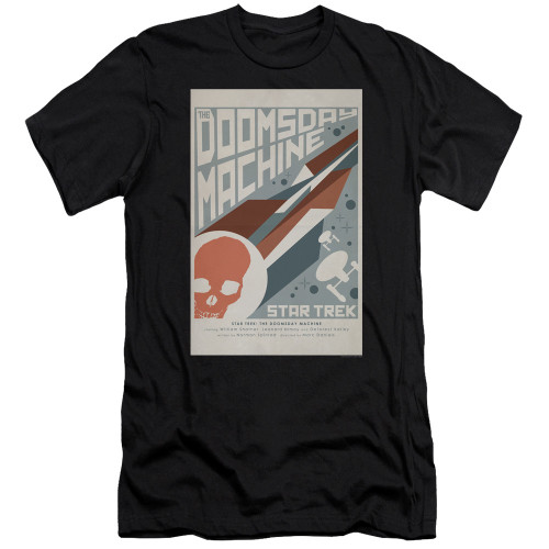 Image for Star Trek Juan Ortiz Episode Poster Premium Canvas Premium Shirt - Ep. 35 the Doomsday Machine on Black