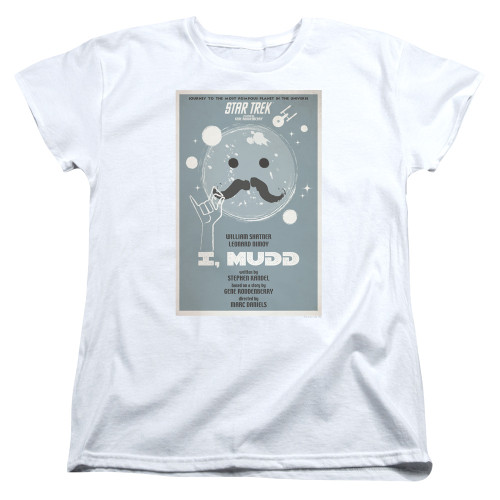 Image for Star Trek Juan Ortiz Episode Poster Womans T-Shirt - Ep. 37 I, Mudd