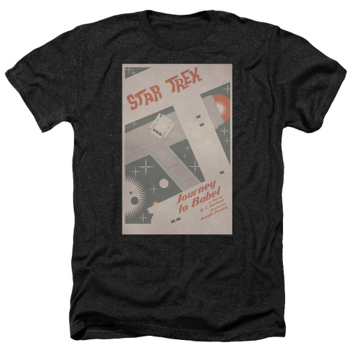 Image for Star Trek Juan Ortiz Episode Poster Heather T-Shirt - Ep. 39 Journey to Babel on Black