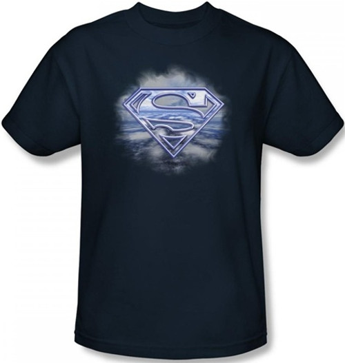 Image Closeup for Superman T-Shirt - Freedom of Flight Shield Logo