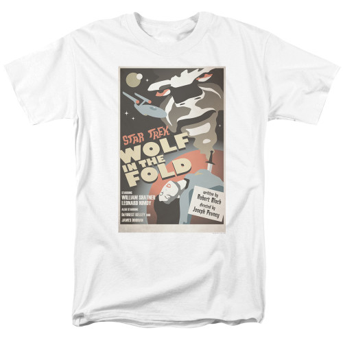 Image for Star Trek Juan Ortiz Episode Poster T-Shirt - Ep. 43 Wolf in the Fold