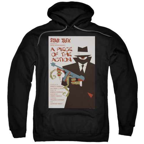Image for Star Trek Juan Ortiz Episode Poster Hoodie - Ep. 46 a Piece of the Action on Black