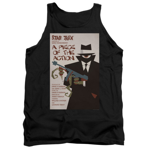Image for Star Trek Juan Ortiz Episode Poster Tank Top - Ep. 46 a Piece of the Action on Black