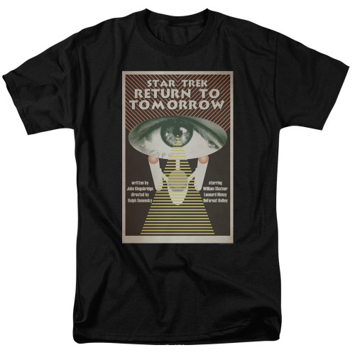 Image for Star Trek Juan Ortiz Episode Poster T-Shirt - Ep. 49 Return to Tomorrow on Black