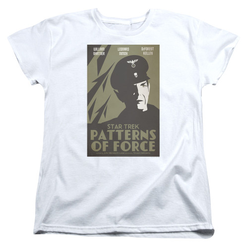 Image for Star Trek Juan Ortiz Episode Poster Womans T-Shirt - Ep. 50 Patterns of Force