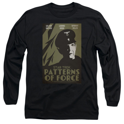 Image for Star Trek Juan Ortiz Episode Poster Long Sleeve Shirt - Ep. 50 Patterns of Force on Black