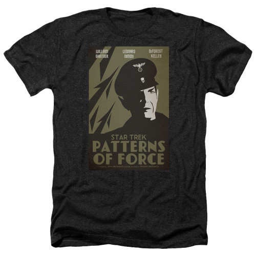 Image for Star Trek Juan Ortiz Episode Poster Heather T-Shirt - Ep. 50 Patterns of Force on Black