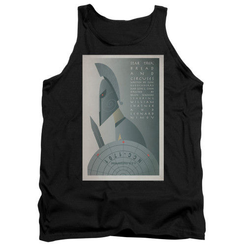 Image for Star Trek Juan Ortiz Episode Poster Tank Top - Ep. 54 Bread and Circuses on Black