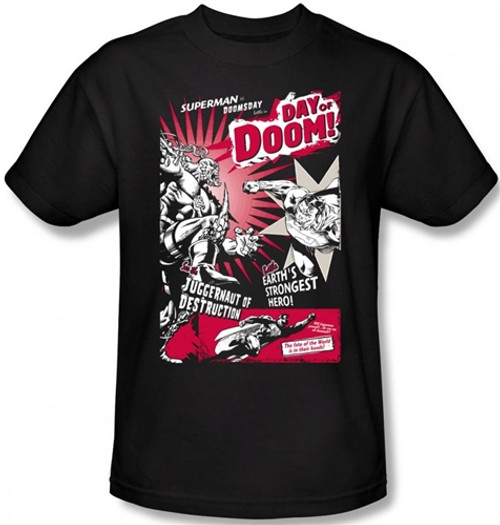 Image Closeup for Superman T-Shirt - Day of Doom